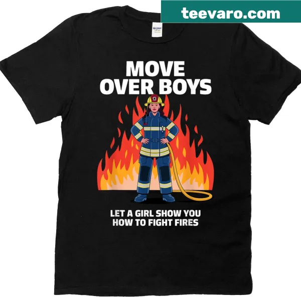 Illustration celebrating female firefighters with humor