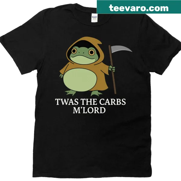 Funny T-shirt with medieval knight and frog design