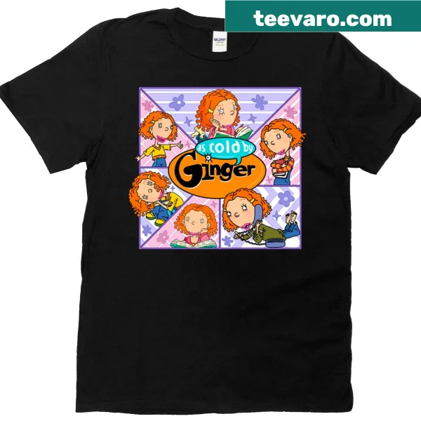 Minimalist ginger frame graphic T-shirt