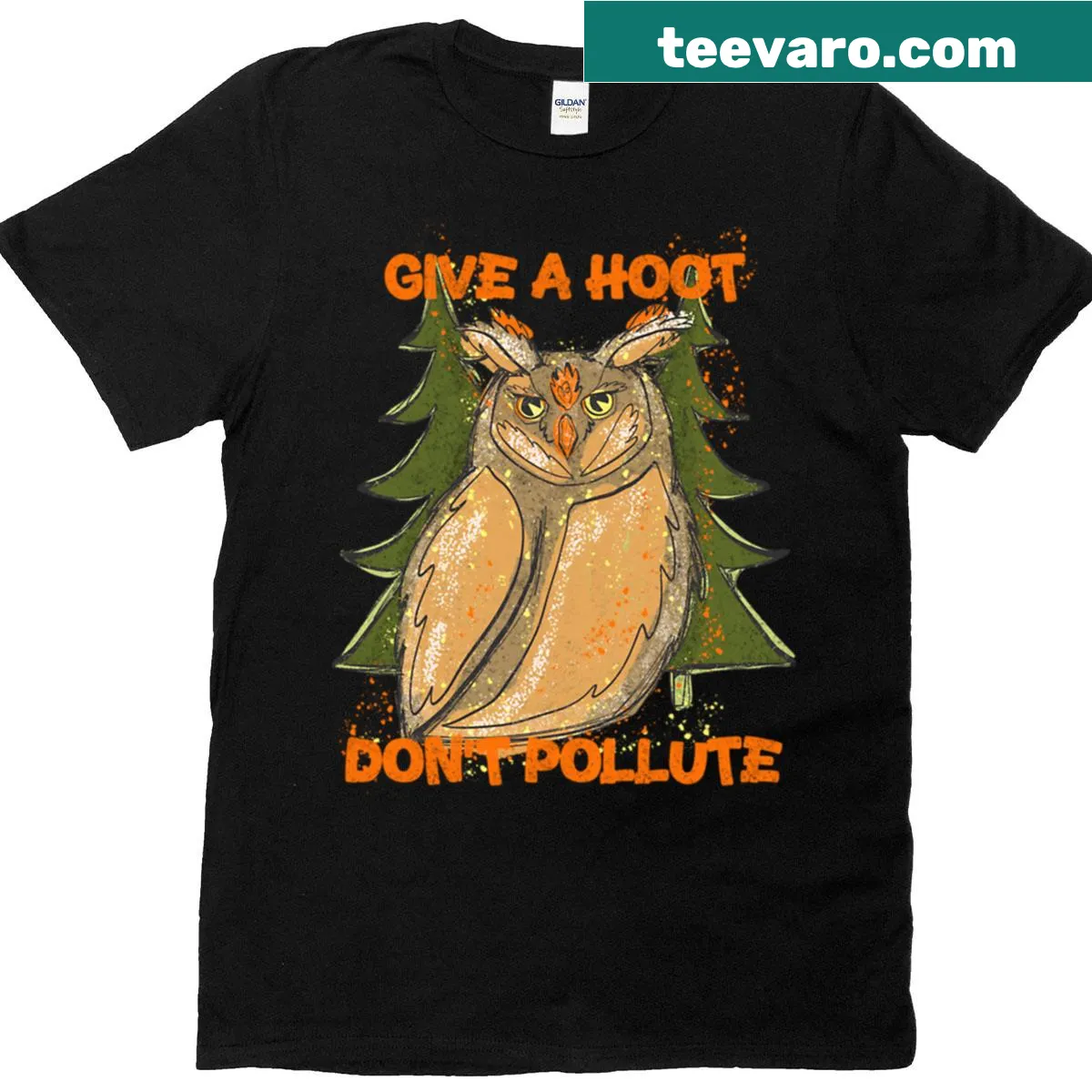 Woodsy Owl graphic T-shirt promoting environmental awareness — on a men's t-shirt