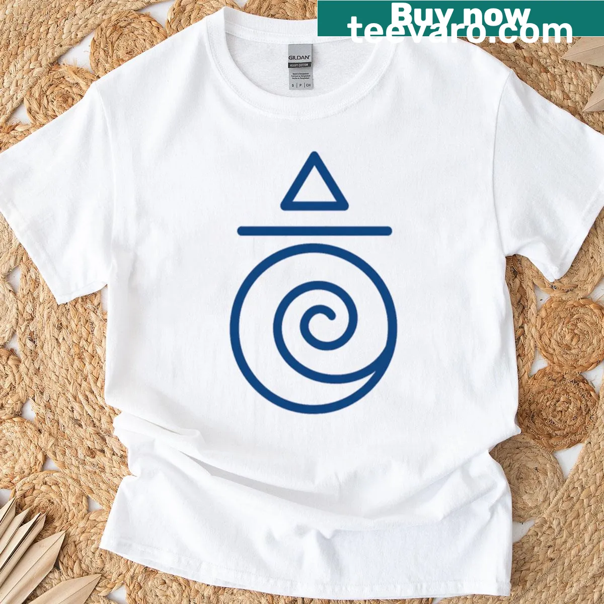 T-shirt showcasing a mysterious glyph design — on a men's t-shirt