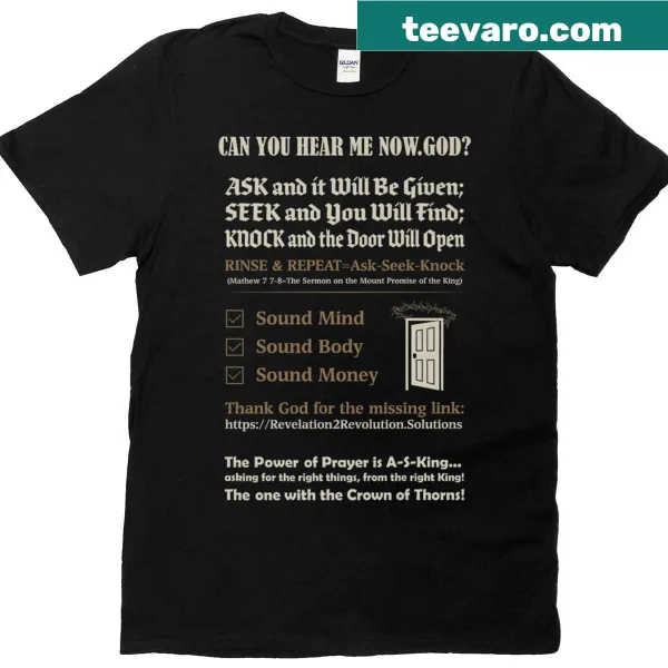 Inspirational typography T-shirt with the phrase about God's promises