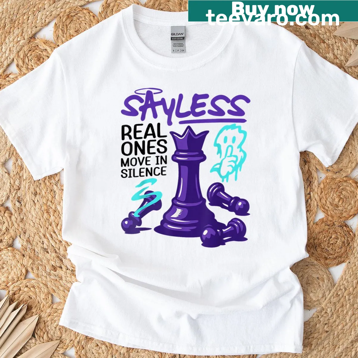 Whimsical grape design on a playful graphic t-shirt — on a men's t-shirt