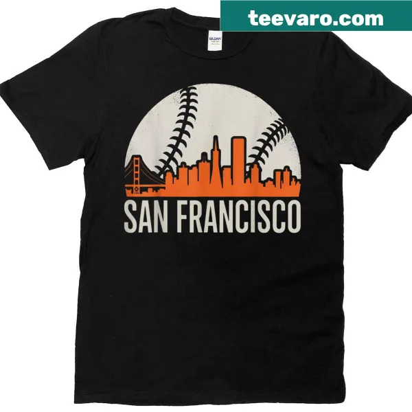 Retro graphic t-shirt featuring San Francisco name design