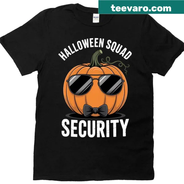 Funny Halloween bodyguard squad T-shirt design