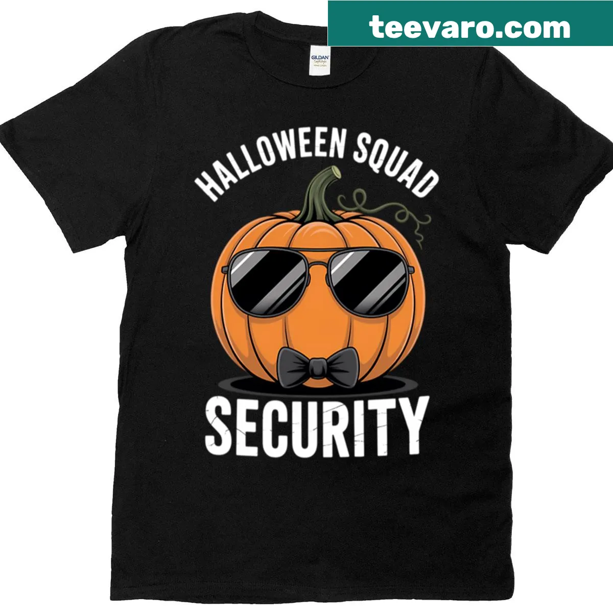 Funny Halloween bodyguard squad T-shirt design — on a men's t-shirt