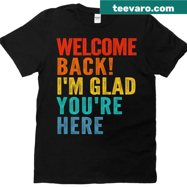 Welcoming graphic t-shirt with cheerful text