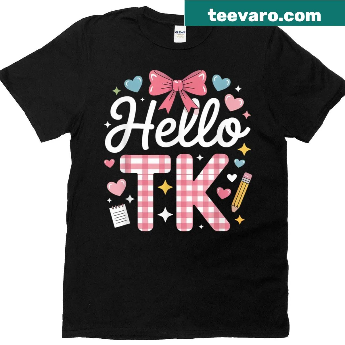 Hello Tk Transitional Kindergarten teacher T-shirt — on a men's t-shirt