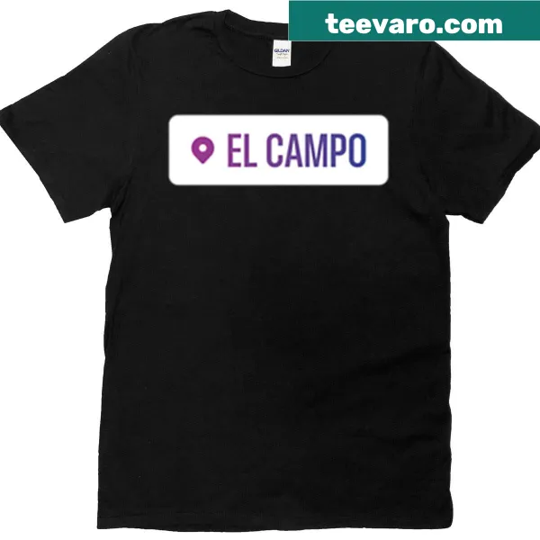 Illustrative t-shirt depicting a scenic outdoor field.