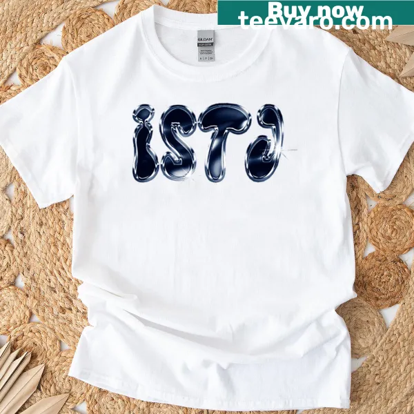 Y2K aesthetic tee with ISTJ NCT Dream logo in 3D design