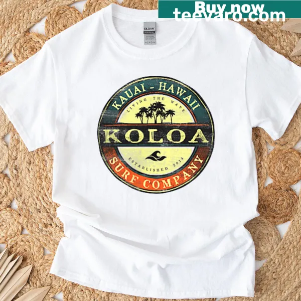 Koloa Surf logo graphic on a lightweight T-shirt