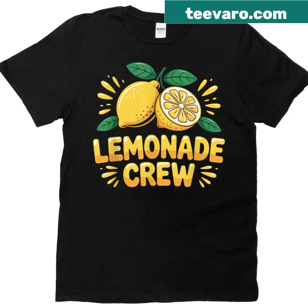 Cute T-shirt for kids with 'Lemonade Crew' graphic