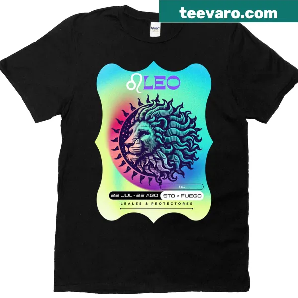 Stylish T-shirt featuring the Leo zodiac sign for astrology lovers
