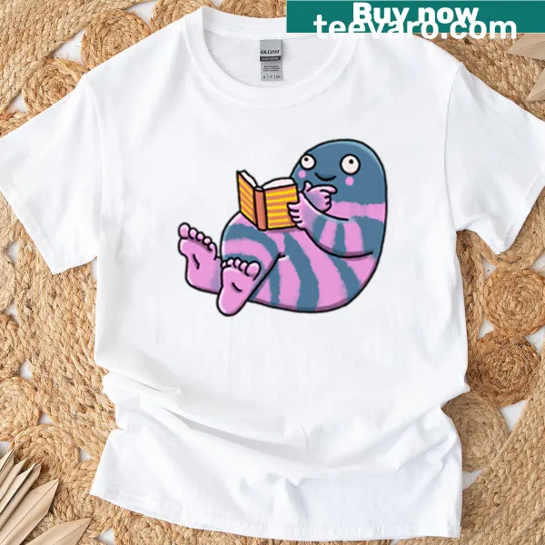 Cute Little Monsters reading books graphic t-shirt for kids