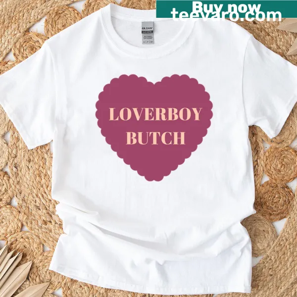 Typography Loverboy Butch t-shirt with bold center design