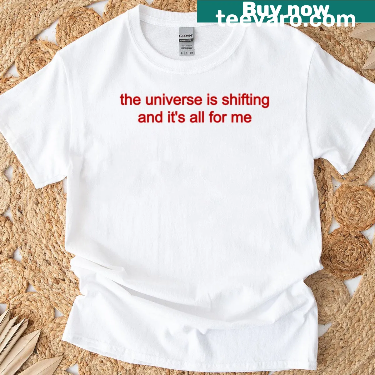 Minimalist Maisie Peters lyrics t-shirt with simple text design — on a men's t-shirt