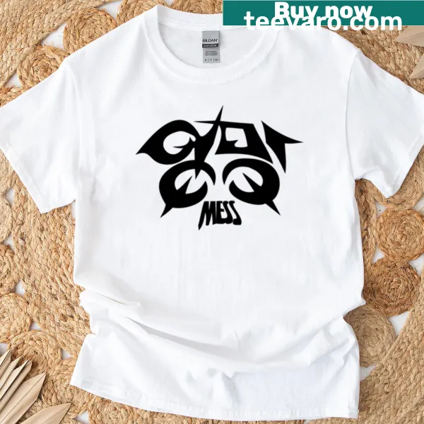 Humorous typography T-shirt inspired by Stray Kids