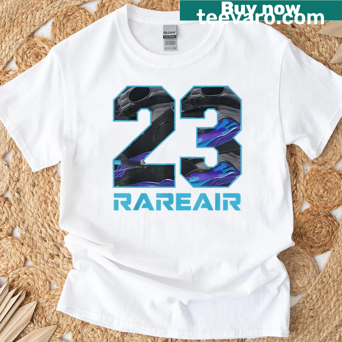 Matching tee featuring the numbers 23 and 8 in a bold graphic design — on a men's t-shirt