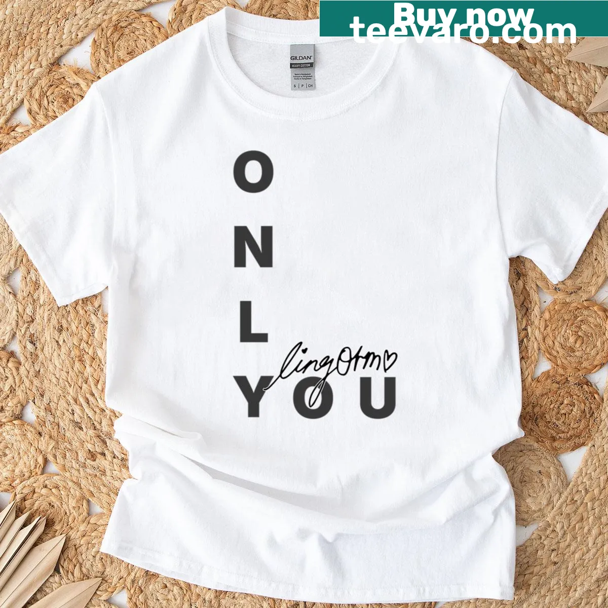 Illustrated T-shirt featuring the character Lingorm from a Thai TV series — on a men's t-shirt