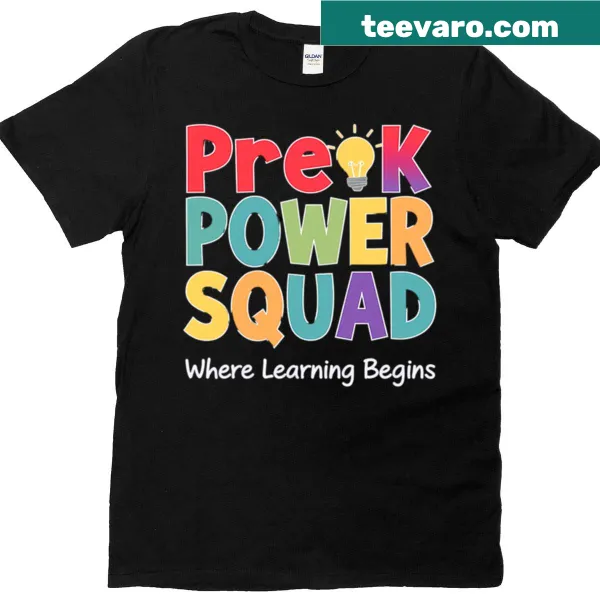 Illustrative t-shirt celebrating preschool learning