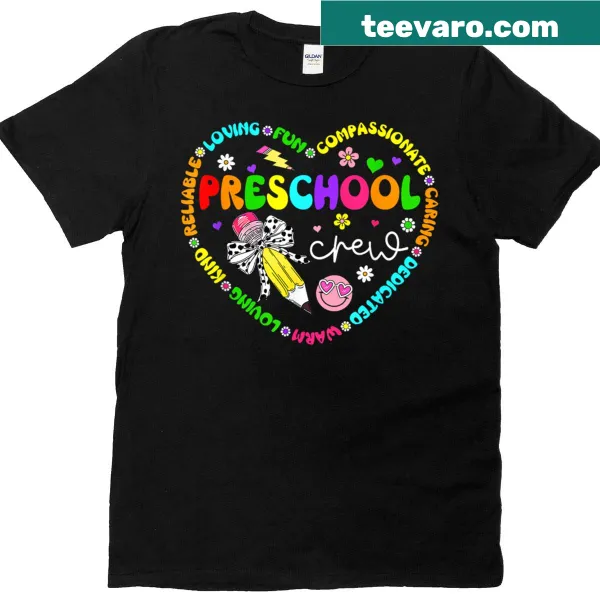 Back to school T-shirt for preschool crew teachers and students