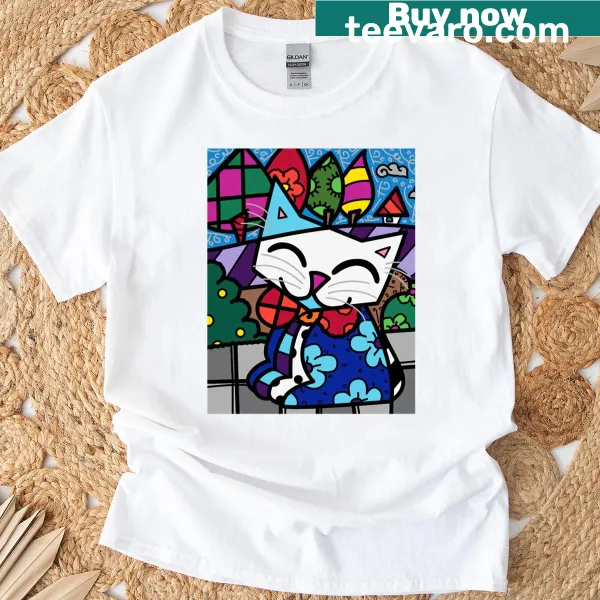 T-shirt inspired by Romero Britto's vibrant style