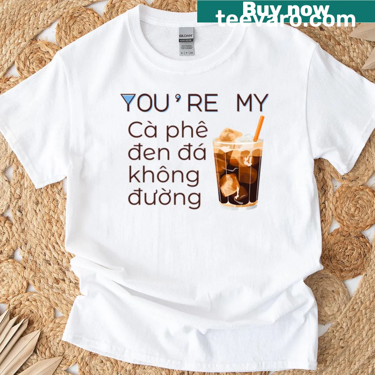 Black coffee humor t-shirt with bold text about savage love — on a men's t-shirt