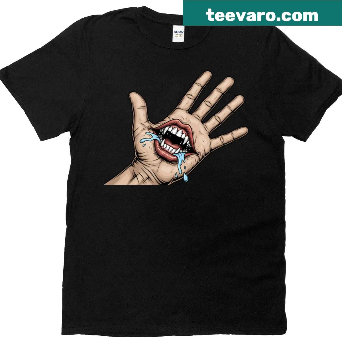 Graphic T-shirt featuring Sukunas taunt design — on a men's t-shirt