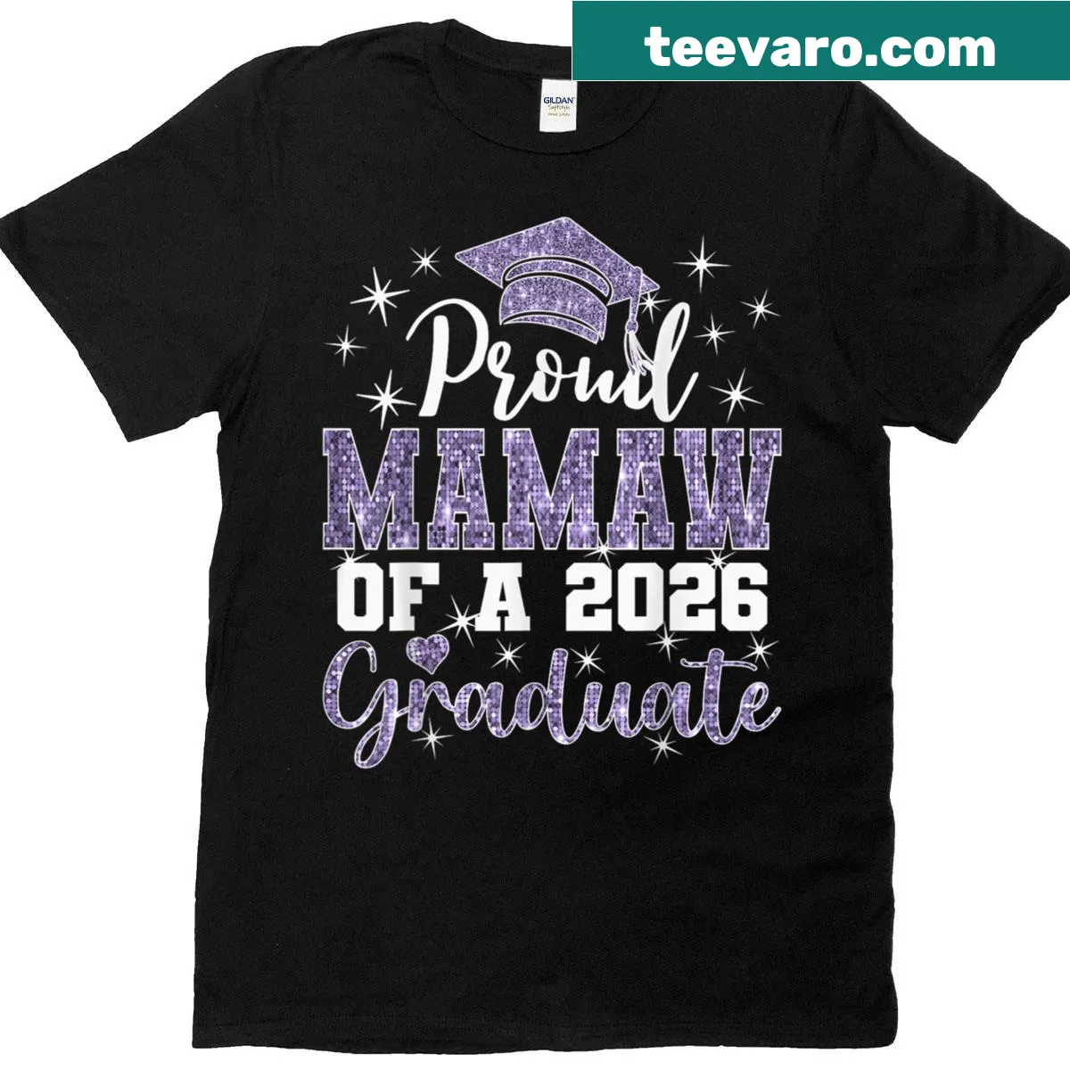 Proud Mamaw T-shirt celebrating the 2026 graduate — on a men's t-shirt