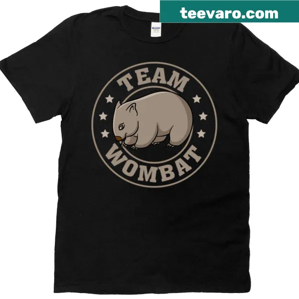 Cute wombat graphic T-shirt designed for kids