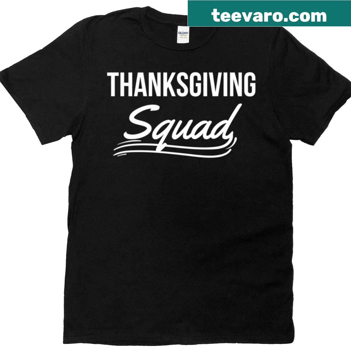 Thanksgiving-themed matching family t-shirt with a festive graphic — on a men's t-shirt