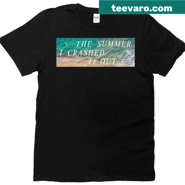 Playful t-shirt representing summer fun with a humorous phrase