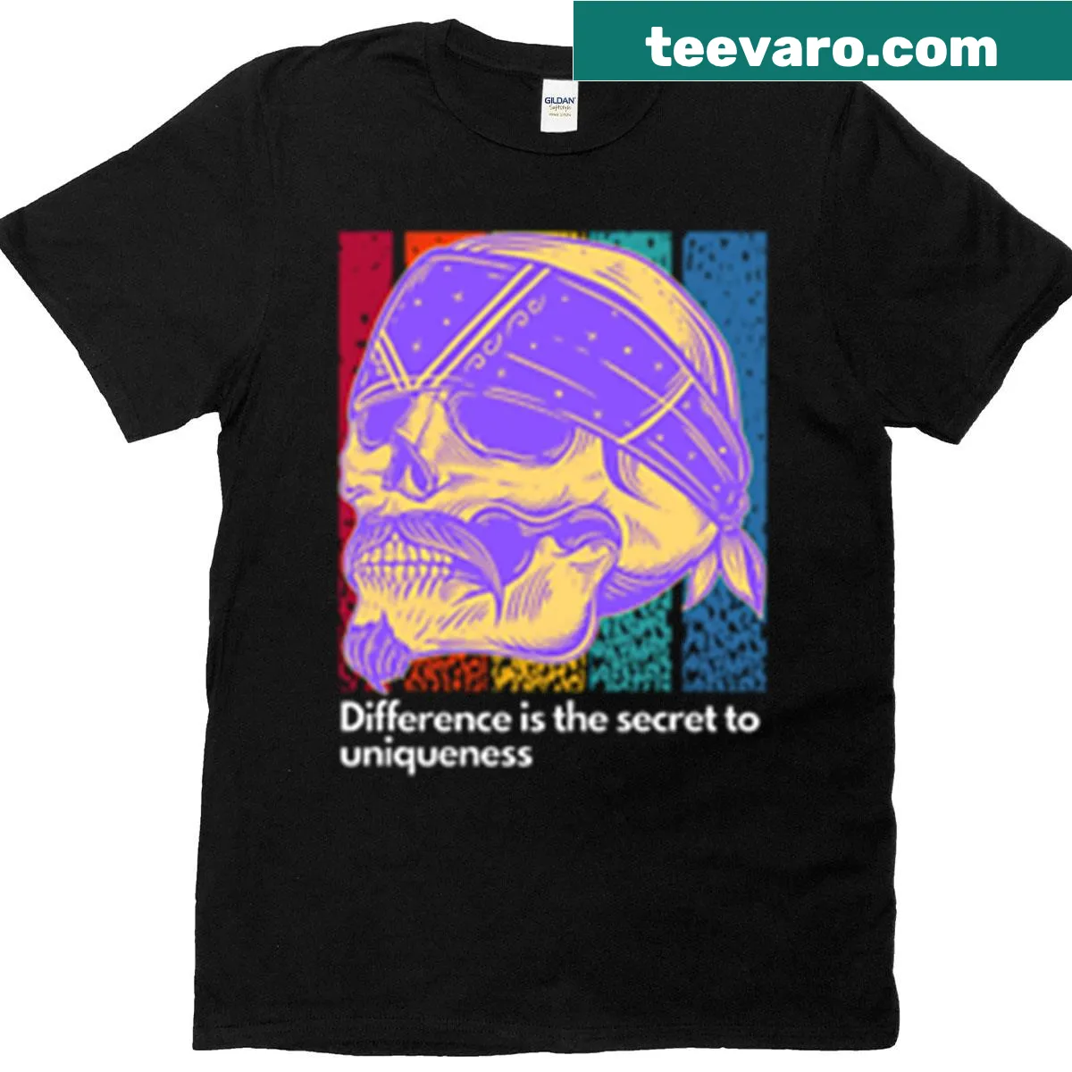 Inspirational quote tee with bold typography for true originals — on a men's t-shirt