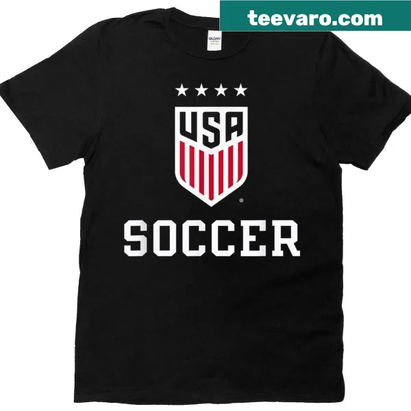 Officially licensed USWNT t-shirt featuring the women's soccer emblem.