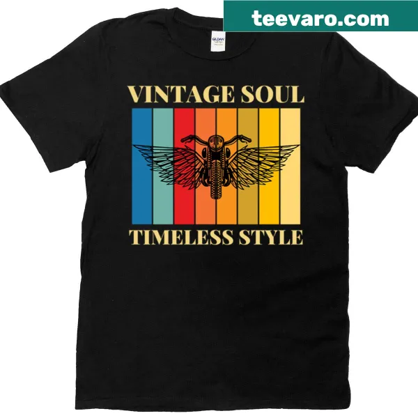 Vintage-inspired typography T-shirt promoting timeless style