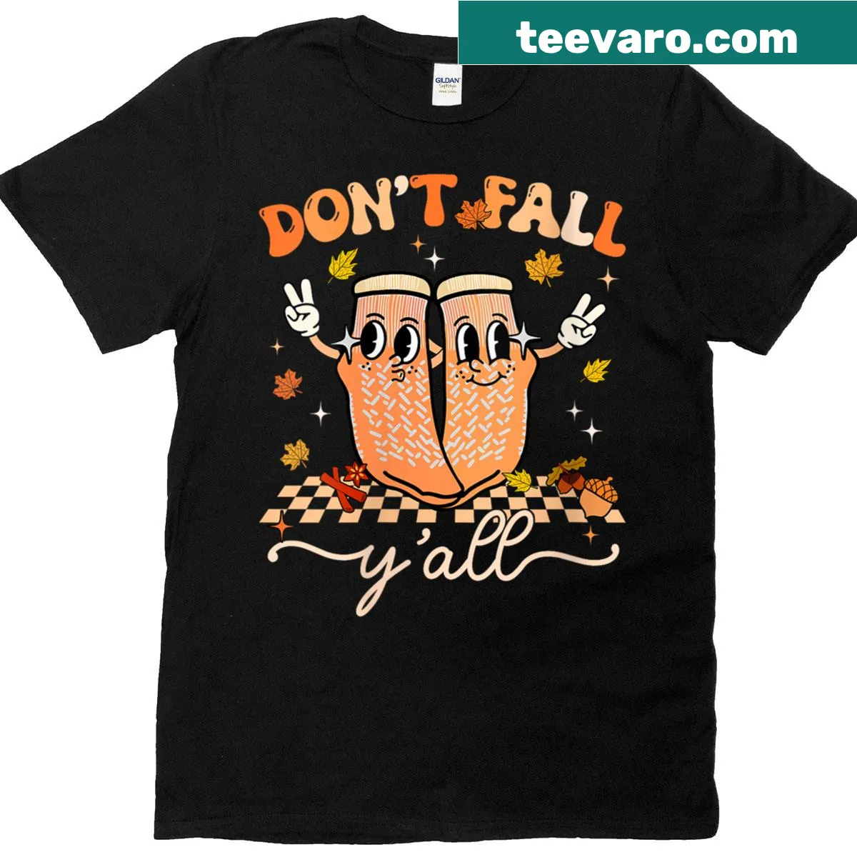 T-shirt with the phrase 'Don’t Fall, Y’all!' promoting fall prevention for nurses — on a men's t-shirt