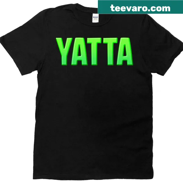 Uplifting T-shirt featuring the phrase 'Yatta'