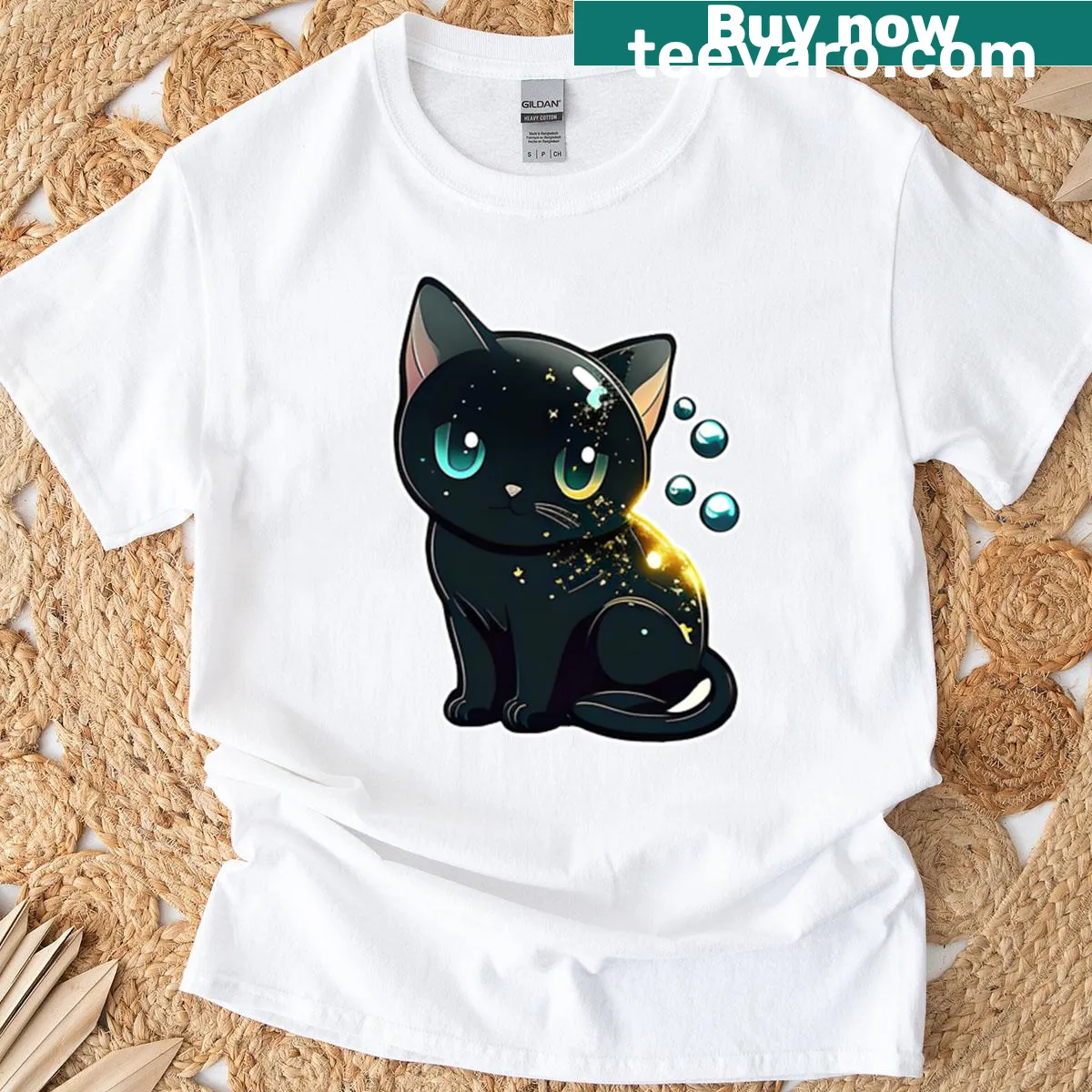 Chibi Bombay cat illustration on a cute anime style T-shirt — on a men's t-shirt