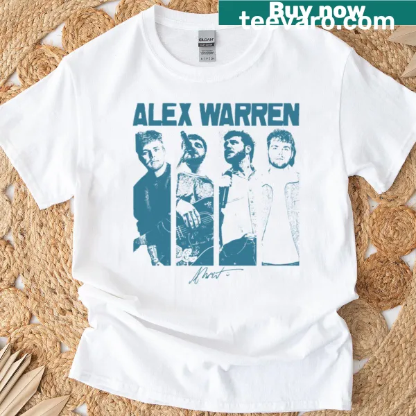 Alex Warren Tour 2025 T-shirt featuring bold tour lettering