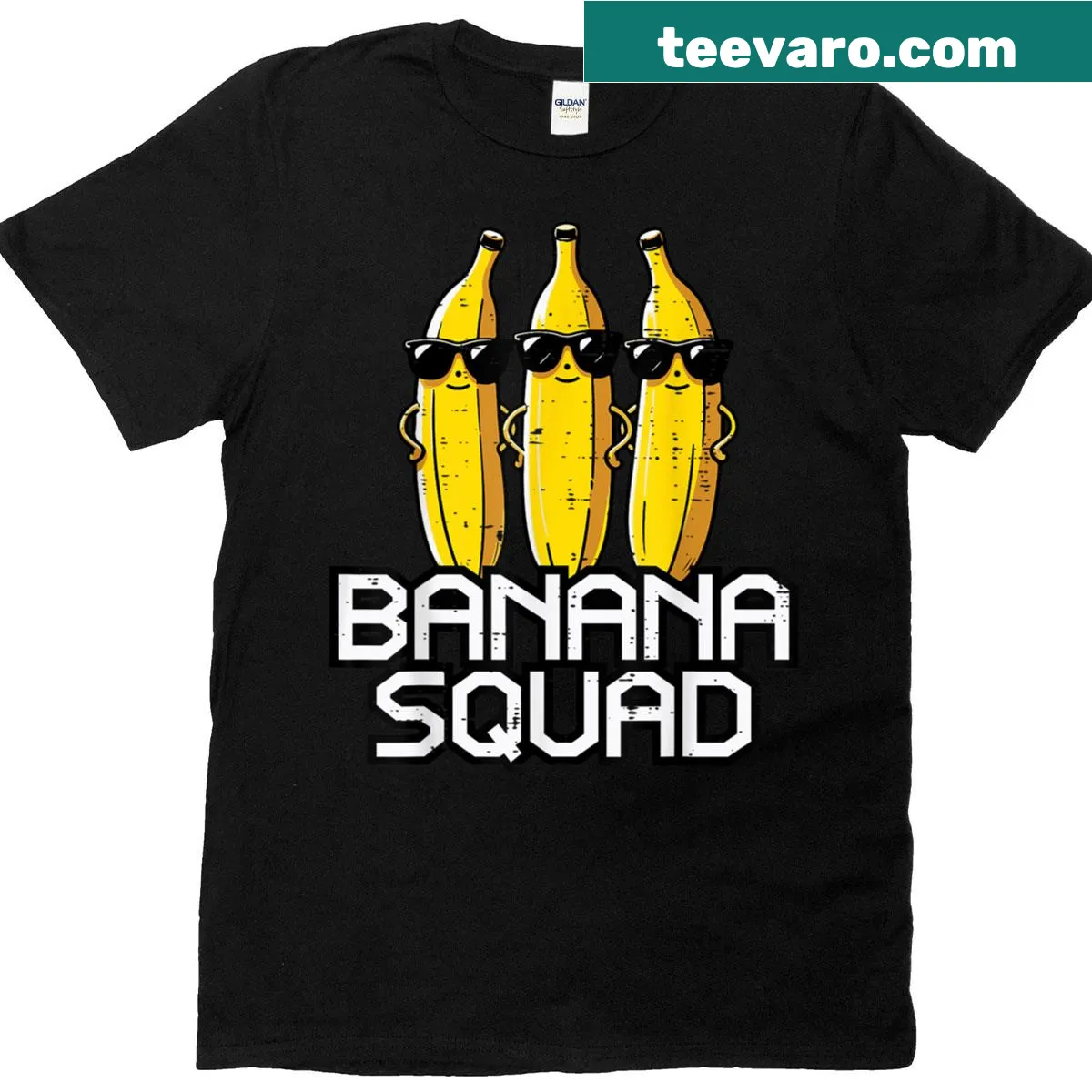 Cartoon bananas design on a fun matching t-shirt — on a men's t-shirt