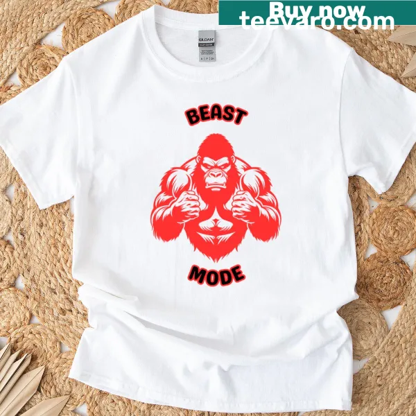 Bold Beast Mode graphic t-shirt