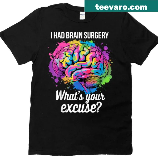 Illustrative t-shirt design promoting recovery after brain surgery
