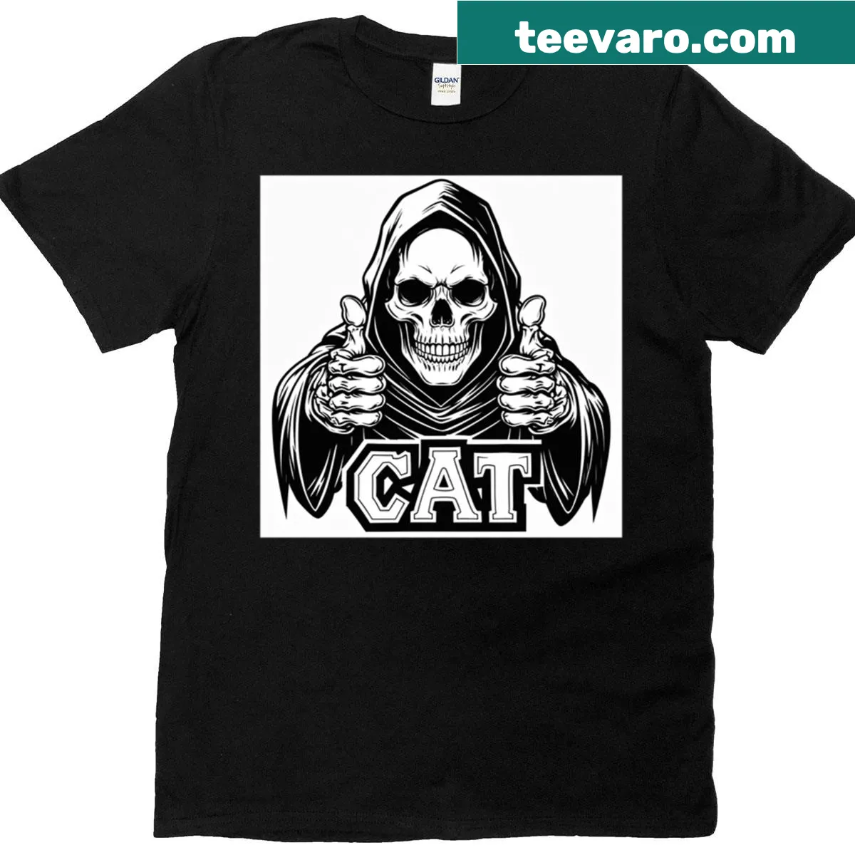 T-shirt featuring the word 'Cat' and the number '60' for kids — on a men's t-shirt