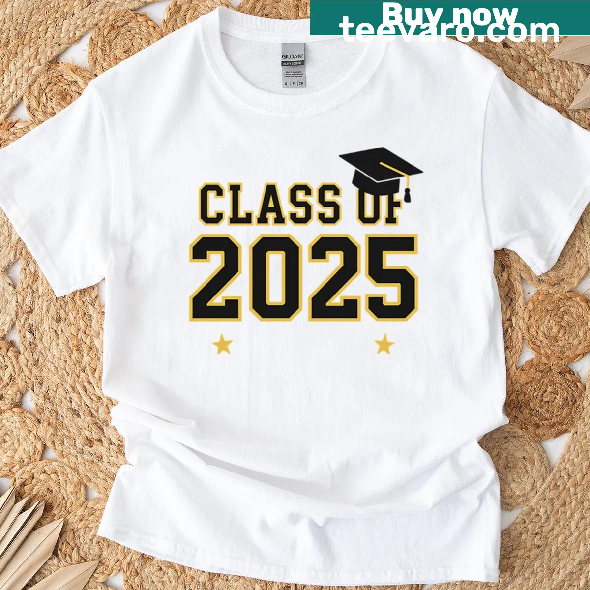 Class of 2025 graduation t-shirt — on a men's t-shirt