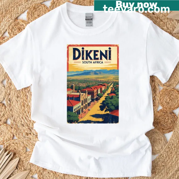 Vintage travel T-shirt featuring Dikeni, South Africa