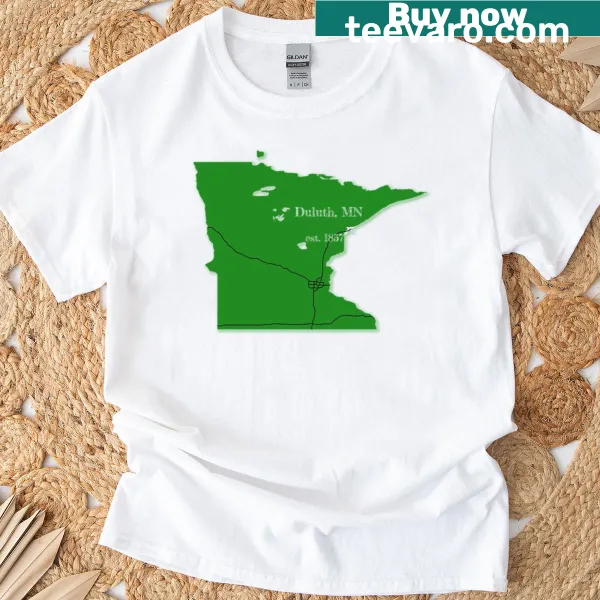 Duluth Minnesota text design on a t-shirt