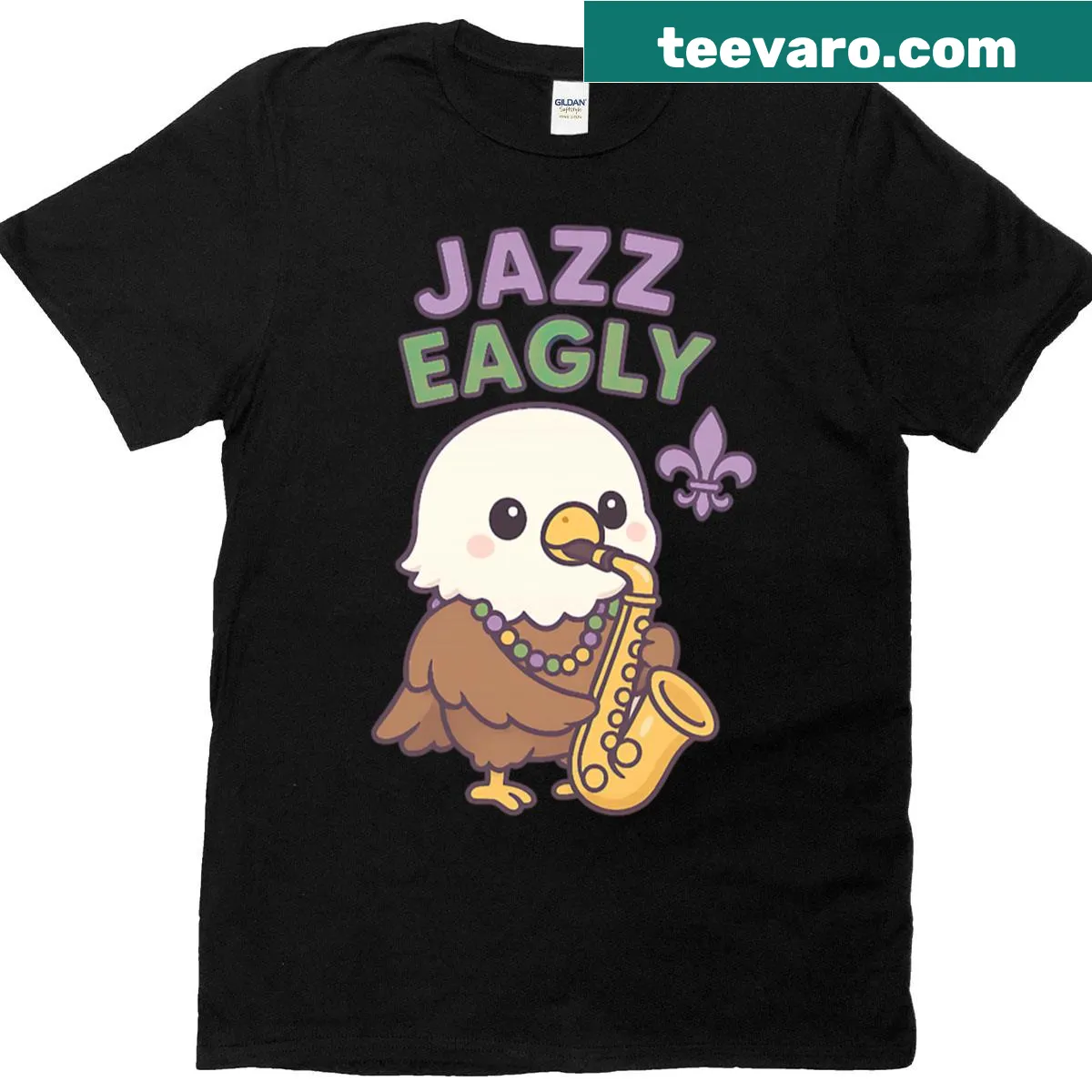 Cute dinosaur T-shirt for dads with the phrase 'Dada Saurus' — on a men's t-shirt