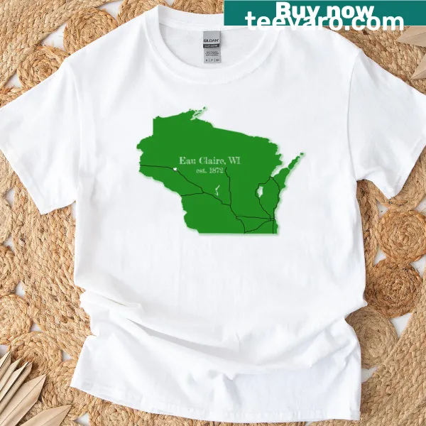 Eau Claire Wi themed t-shirt showcasing local pride
