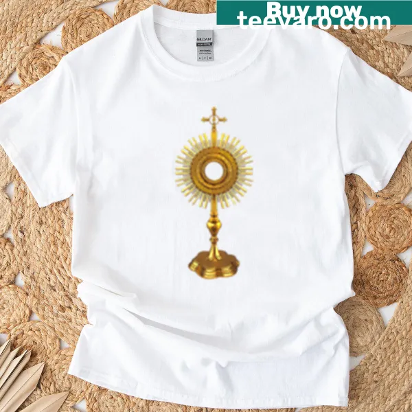 Eucharistic Adoration T-shirt with meaningful text