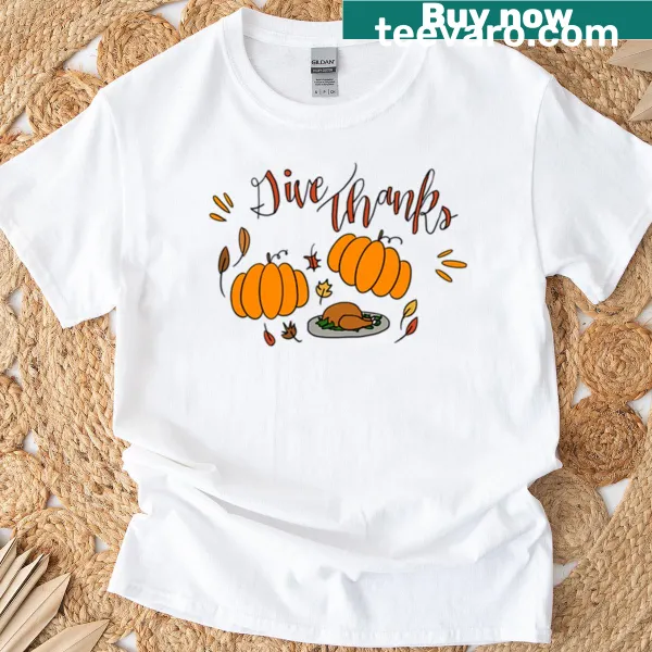 Give Thanks T-shirt with simple, heartfelt text design